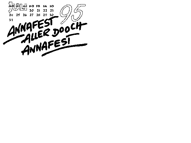 Annafest Kalender